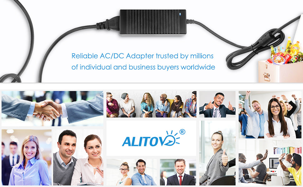 ALITOVE AC to DC Converter 110V to 12V 10A 120W Power Supply Car Cigarette Lighter Adapter to Wall Plug AC to DC Adapter for Car Vacuum Cleaner Inflator Refrigerator Cooler and Other Car Devices