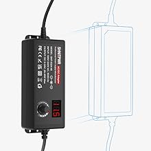 SHNITPWR Universal AC to DC Adapter 3V ~ 24V 2A 48W Switching Power Supply 3V 5V 6V 9V 12V 15V 18V 19V 20V 24V 1A 1.5A 2 Amps Adjustable AC/DC Converter Transformer with 14 Tips & Polarity Converter