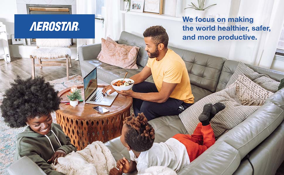 Aerostar 20x25x4 MERV 11 - 6 Count - Pleated HVAC, Furnace & Air Conditioner Filters - Removes Dust, Cold & Flu Germs, Lint, Mold, Pet Dander, Allergy-Causing Pollen, Smog & Smoke