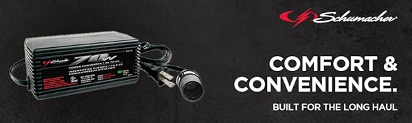 Schumacher Electric AC to DC Power Converter, PC-6, 70 Continuous Watts, 140 Peak Watts, 12 Volt DC Accessory Port, Plugs into Household AC Outlets