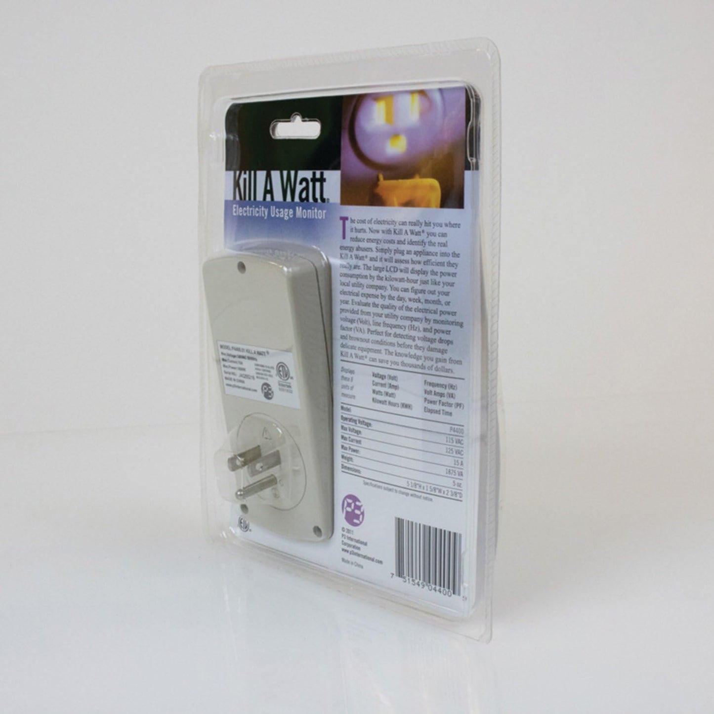 P3 P4400 Kill A Watt Electricity Usage Monitor