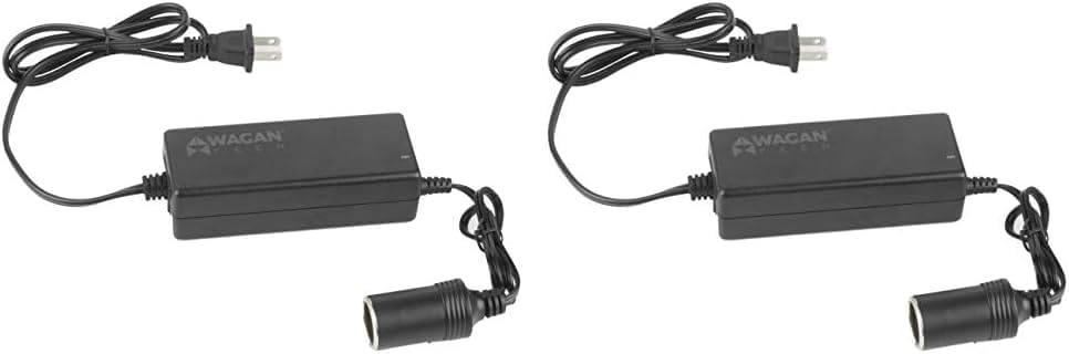 Wagan EL9903 AC to DC Power Adapter 5A 60W Power Converter 110V AC to 12V DC Cigarette Lighter Socket Adapter for 12V Car portable Fridge ETL listed