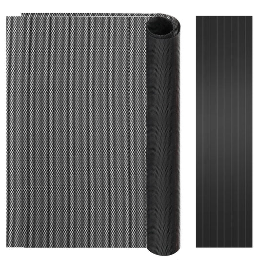 MoKo 400x300mm DIY PC Case Dust Mesh Filter, [2 Pack] PVC Dustproof Magnetic Dust Filter Cover, PC Mesh Grill with Magnetic Frame Strip Computer Cooler Fan Dust Filter for Computer PC Case, Black