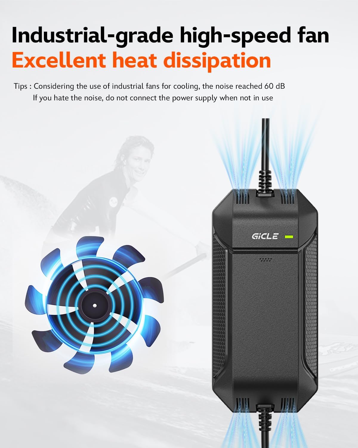 AC to DC Converter, AC/DC 12V 15A 180W Power Supply Adapter Transformer for Tire Inflator, Car Refrigerator, Paddle Board Pump, 110V to 12V Converter Car Cigarette Lighter Adapter Power Supply