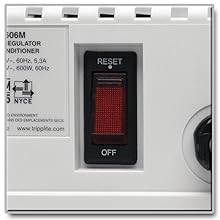 Tripp Lite LS606M Power Conditioner, 600W / 120V, 6 Outlets, Automatic Voltage Regulator (AVR), Line Conditioner, 720 Joule Surge Protection