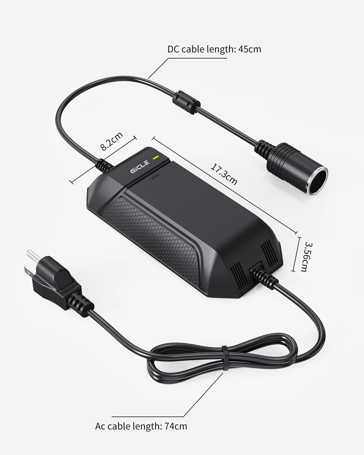 AC to DC Converter, AC/DC 12V 15A 180W Power Supply Adapter Transformer for Tire Inflator, Car Refrigerator, Paddle Board Pump, 110V to 12V Converter Car Cigarette Lighter Adapter Power Supply