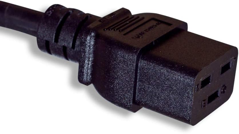 North American Power Cord Extension, NEMA 5-15P to C19, 6', 14 AWG, 15A, 125V (ZWACPFAC-06)