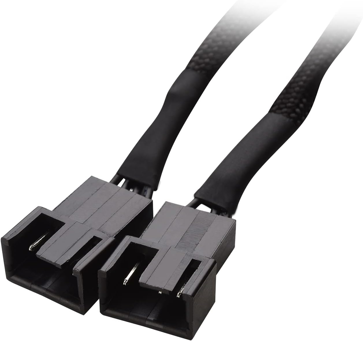 Cable Matters 2-Pack 2 Way 4 Pin PWM Fan Splitter Cable - 4 Inches, PC Fan Splitter 1 to 2 Converter, PC Fan Extension Cable