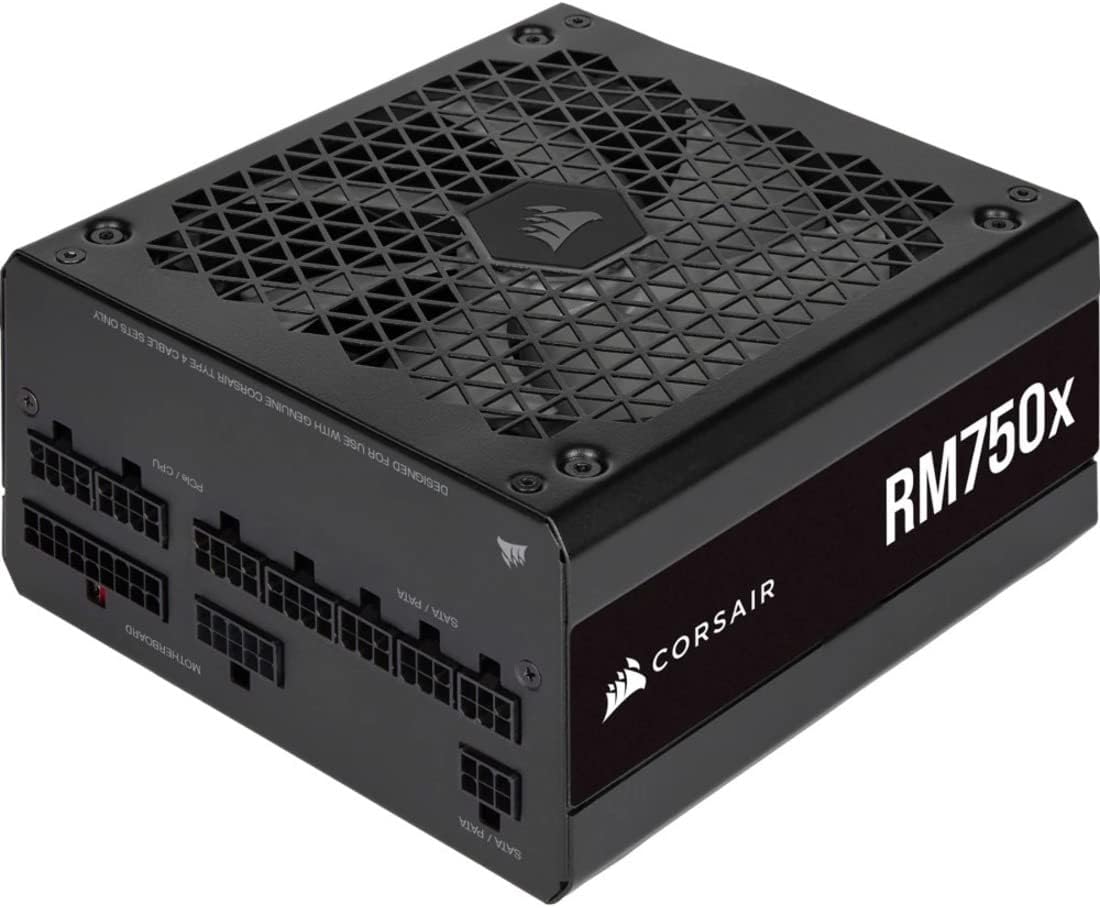 CORSAIR RM1000x Fully Modular Low-Noise ATX Power Supply – ATX 3.1 Compliant – PCIe 5.1 Support – Cybenetics Gold Efficiency – Native 12V-2x6 Connector – Black