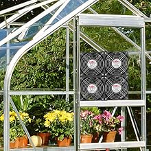 Wathai 4 x 120mm GPU Mining Rigs Server Racks Fan with 100V - 240V AC Power Variable Speed Control, Big Airflow for DIY Cooling and Ventilation AV Cabinets, TVs Routers. Audio Amplifier, Refrigerator