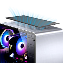 MoKo 400x300mm DIY PC Case Dust Mesh Filter, [2 Pack] PVC Dustproof Magnetic Dust Filter Cover, PC Mesh Grill with Magnetic Frame Strip Computer Cooler Fan Dust Filter for Computer PC Case, Black