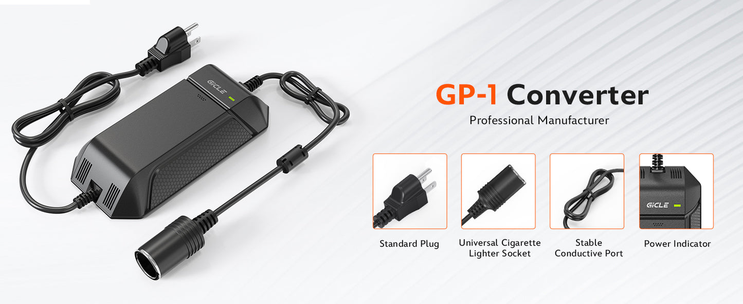 AC to DC Converter, AC/DC 12V 15A 180W Power Supply Adapter Transformer for Tire Inflator, Car Refrigerator, Paddle Board Pump, 110V to 12V Converter Car Cigarette Lighter Adapter Power Supply