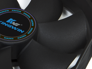 Kingwin 120mm Silent Fan for PC Cases, CPU Coolers, Mining Rigs – Quiet Computer Cooling Fan with Long Life Sleeve Bearing, High Airflow Ventilation – Black CF-012LB