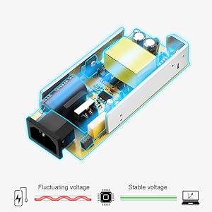 ALITOVE AC to DC Converter 110V to 12V 8A, 120V to 12V Power Supply Cigarette Lighter Adapter to Wall Plug AC to DC Adapter for Small Car Vacuum Air Pump Cooler Massager and Other Devices Under 96W