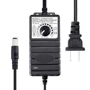 Wathai 4 x 120mm GPU Mining Rigs Server Racks Fan with 100V - 240V AC Power Variable Speed Control, Big Airflow for DIY Cooling and Ventilation AV Cabinets, TVs Routers. Audio Amplifier, Refrigerator