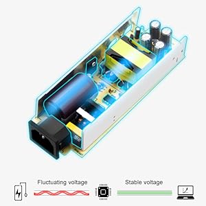 ALITOVE AC to DC Converter 110V to 12V 10A 120W Power Supply Car Cigarette Lighter Adapter to Wall Plug AC to DC Adapter for Car Vacuum Cleaner Inflator Refrigerator Cooler and Other Car Devices
